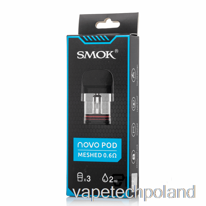 Vape Tech Polska Wymienne Wkłady Do Kapsułek Smok Novo 0,6ohm Kapsułki Novo